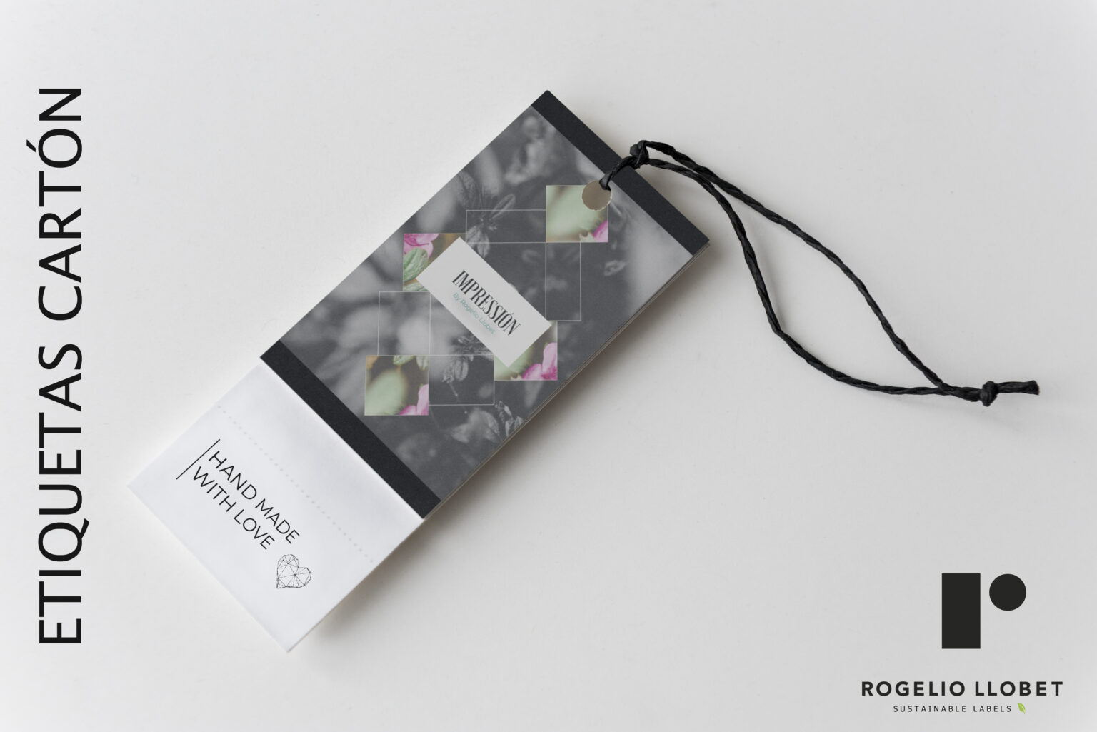 Colorful bookmark tags mockup design